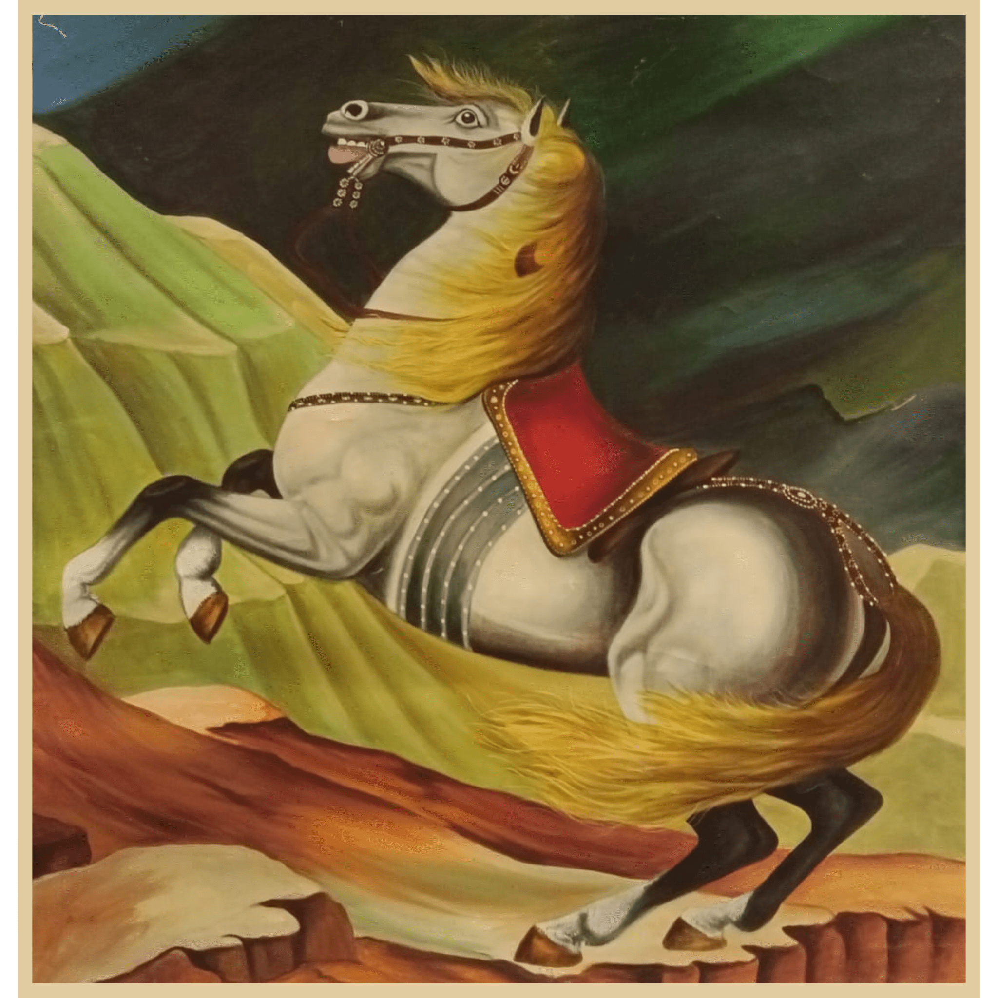 Horse Oil Painting – Handmade Traditional Artwork